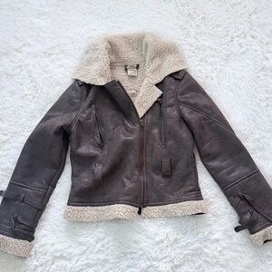 Jou Jou Bratz Style Faux Leather Biker Jacket Size Large